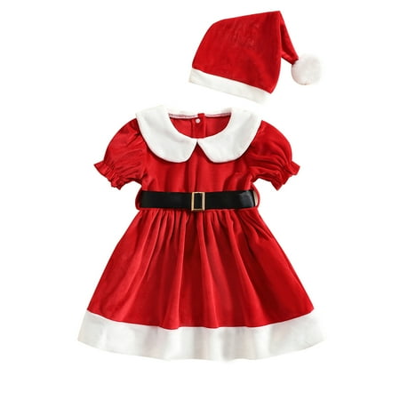 Toddler Wedding Dress Toddler Girls Short Sleeve Christmas Princess Dress Hat Set Ballet Set for Toddler Girls
Toddler Wedding Dress Toddler Girls Short Sleeve Christmas Princess Dress Hat Set Ballet Set for Toddler Girls