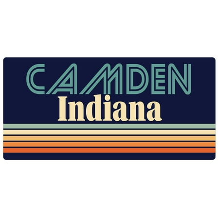 Camden Indiana 5 x 2.5-Inch Fridge Magnet Retro Design