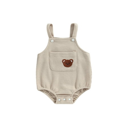 Genuiskids 0-24M Baby Girls Romper Newborn Summer Knit Sling Waffle Romper Sleeveless Cartoon Bear Embroidery Playsuits Infant Girl Boy Summer Outfits
Genuiskids 0-24M Baby Girls Romper Newborn Summer Knit Sling Waffle Romper Sleeveless Cartoon Bear Embroidery Playsuits Infant Girl Boy Summer Outfits