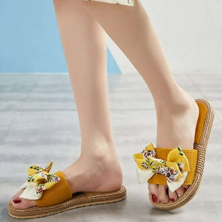 Sandals for Women Dressy Summer Gnobogi Women s Flat Shoes Madam Beach Babouche Summer Non-Slip Causal Slippers Womens Sandals Yellow
Sandals for Women Dressy Summer Gnobogi Women s Flat Shoes Madam Beach Babouche Summer Non-Slip Causal Slippers Womens Sandals Yellow