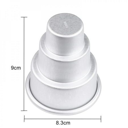 Three-layer Round Baking Tier Cake Pans Aluminum DIY Mini Cake Pan Mold Baking Tools For Baking Steaming Serving S/M/L
Three-layer Round Baking Tier Cake Pans Aluminum DIY Mini Cake Pan Mold Baking Tools For Baking Steaming Serving S/M/L