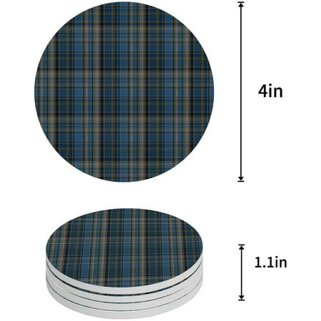 KXMDXA Blue Black Check Plaid Set of 8 Round Coaster for Drinks Absorbent Ceramic Stone Coasters Cup Mat with Cork Base for Home Kitchen Room Coffee Table Bar Decor
KXMDXA Blue Black Check Plaid Set of 8 Round Coaster for Drinks Absorbent Ceramic Stone Coasters Cup Mat with Cork Base for Home Kitchen Room Coffee Table Bar Decor