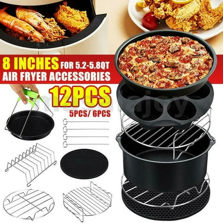 8 Air Fryer Accessories Set Air Fryer Rack Baking Pizza Pan Kitchen Tool 
8 Air Fryer Accessories Set Air Fryer Rack Baking Pizza Pan Kitchen Tool