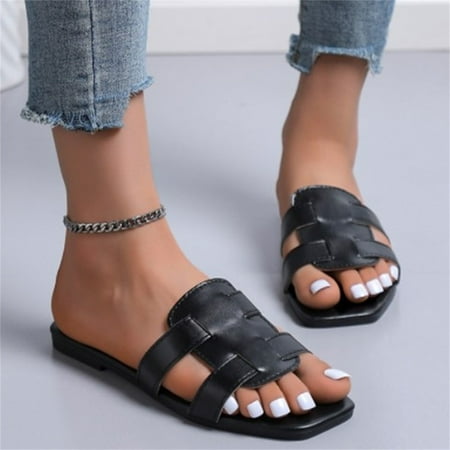 Kukoosong Dressy Summer Womens Sandals Flip Flops Flat Shoes Ladies Beach Sandals Summer Non-Slip Causal Slippers Black Size 36
Kukoosong Dressy Summer Womens Sandals Flip Flops Flat Shoes Ladies Beach Sandals Summer Non-Slip Causal Slippers Black Size 36