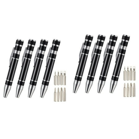 8 Pcs Pen Screwdriver Tool Magnetic Pocket Screwdriver Multi-Function Mini Gadgets Repair Tools (Black)
8 Pcs Pen Screwdriver Tool Magnetic Pocket Screwdriver Multi-Function Mini Gadgets Repair Tools (Black)