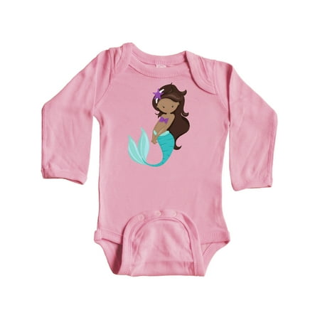 Inktastic African American Mermaid Brown Hair Sea Star Gift Baby Girl Long Sleeve Bodysuit
Inktastic African American Mermaid Brown Hair Sea Star Gift Baby Girl Long Sleeve Bodysuit