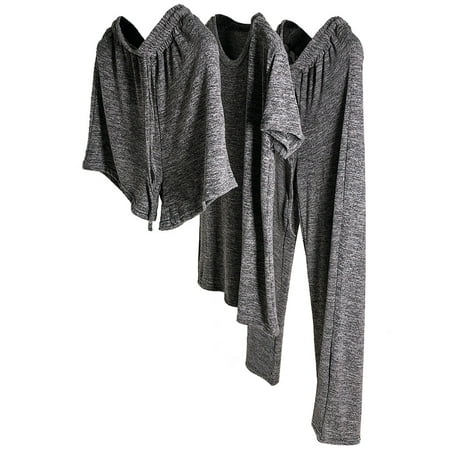 HOMEMAXS 1 Set of 3Pcs Homewear Suit Breathable Women Tracksuit Fashion Loungewear Household Leisure Wear for Women Lady (Grey)
HOMEMAXS 1 Set of 3Pcs Homewear Suit Breathable Women Tracksuit Fashion Loungewear Household Leisure Wear for Women Lady (Grey)