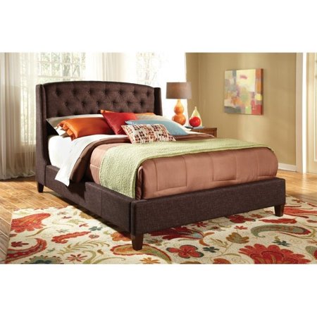Coaster Giada King Upholstered Platform Bed in Brown