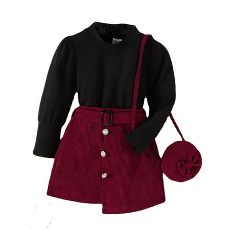 ZHAGHMIN Girls Boho 2 Piece Outfit Toddler Winter Long Sleeve Autumn Girls Outfits Ribbed Tops Short Skirt Bag Belt 4Pcs Children Girl Clothes Set Little Girl Clothes For Women Newly Born Woman New
ZHAGHMIN Girls Boho 2 Piece Outfit Toddler Winter Long Sleeve Autumn Girls Outfits Ribbed Tops Short Skirt Bag Belt 4Pcs Children Girl Clothes Set Little Girl Clothes For Women Newly Born Woman New