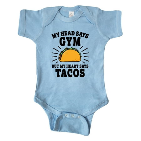 Inktastic My Head Says Gym But my Heart Says Tacos Gift Baby Boy or Baby Girl Bodysuit
Inktastic My Head Says Gym But my Heart Says Tacos Gift Baby Boy or Baby Girl Bodysuit