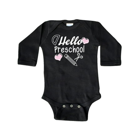 Inktastic Hello Preschool with Hearts and School Supplies Gift Baby Boy or Baby Girl Long Sleeve Bodysuit
Inktastic Hello Preschool with Hearts and School Supplies Gift Baby Boy or Baby Girl Long Sleeve Bodysuit