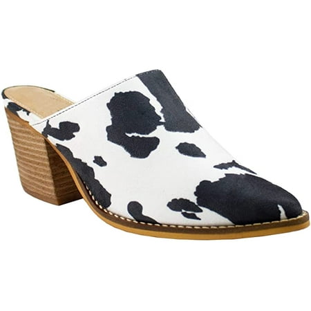 Kathaya Stacked Heel Women’s Slide Mule Slip On Cow Print Pointed Toe Womens Fashion Mules
Kathaya Stacked Heel Women’s Slide Mule Slip On Cow Print Pointed Toe Womens Fashion Mules