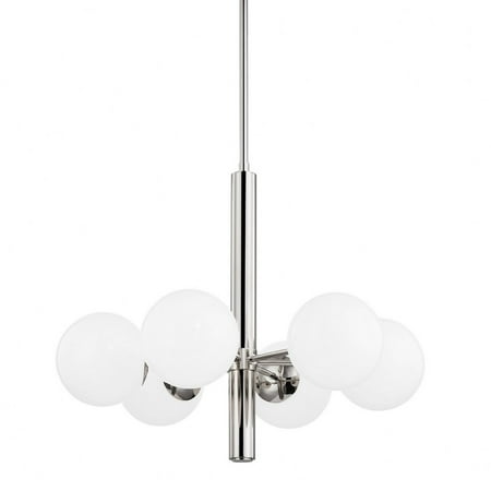 -6 Light Chandelier In Transitional Style-28 Inches Wide By 23.75 Inches High-Polished Nickel Finish Mitzi H105806-Pn
-6 Light Chandelier In Transitional Style-28 Inches Wide By 23.75 Inches High-Polished Nickel Finish Mitzi H105806-Pn