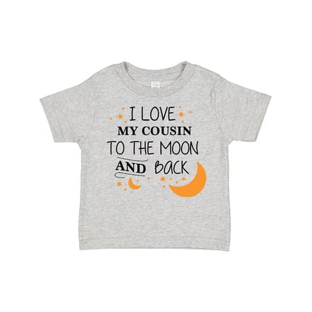 Inktastic I Love My Cousin to the Moon and Back Gift Toddler Boy or Toddler Girl T-Shirt
Inktastic I Love My Cousin to the Moon and Back Gift Toddler Boy or Toddler Girl T-Shirt