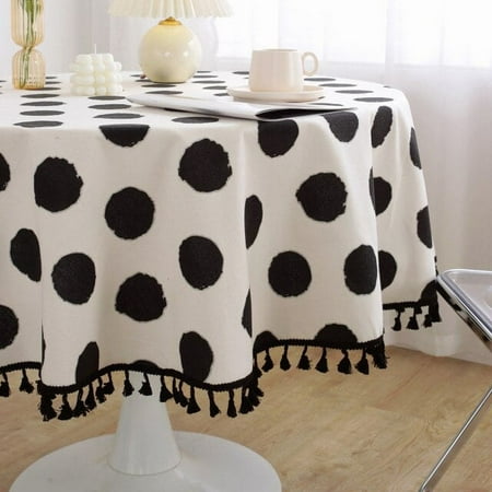 Linen Nordic Round Tablecloth With Tassel Black and White Thickened Table Cover Desk Decor Table Cloth for Tea Table
Linen Nordic Round Tablecloth With Tassel Black and White Thickened Table Cover Desk Decor Table Cloth for Tea Table