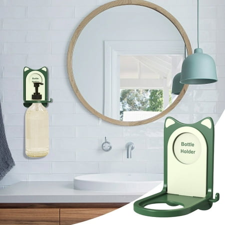 Shampoo Shower Gel Rack Bathroom Hand Sanitizer Hanger Shower Gel Rack Wall Hanging Green