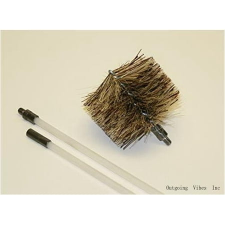 Pellet Stove/Fireplace Vent Flue Cleaning Kit - 1-3 Brush 1-4 Rod