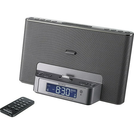 Sony ICFCS15IPSIL Dual Alarm Clock Am/fm Radio Perp With Ipod/iphone Dock