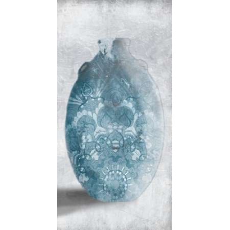 Blue Mandala Smoke Mate Poster Print by OnRei (24 x 48)
