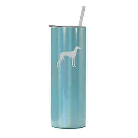 20 oz Skinny Tall Tumbler Stainless Steel Vacuum Insulated Travel Mug Cup With Straw Greyhound (Light Blue Iridescent Glitter)
20 oz Skinny Tall Tumbler Stainless Steel Vacuum Insulated Travel Mug Cup With Straw Greyhound (Light Blue Iridescent Glitter)