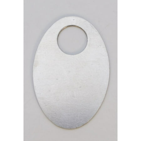 Nickel Silver Oval Washer 24 Gauge 1-3/16 by 3/4 Inch Pack of 6