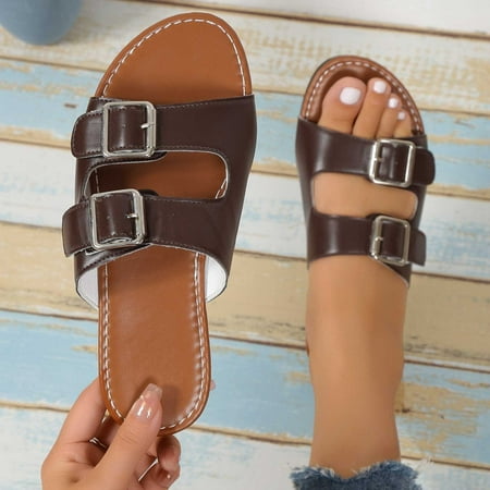 Wavsuf Slides for Women Wide Beach Casual Summer Brown Slides Slippers Size 8.5
Wavsuf Slides for Women Wide Beach Casual Summer Brown Slides Slippers Size 8.5