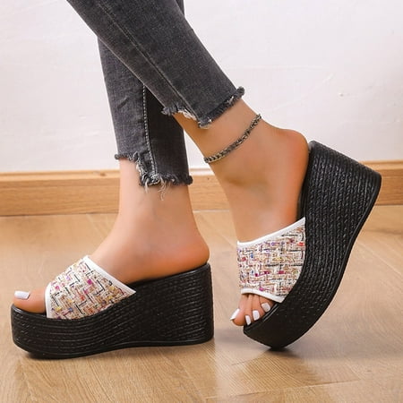XIAQUJ Fashion Spring Summer Women Sandals Wedge Heel High Heel Solid Color Slip on Fish Mouth Open Toe Comfortable Colorful Upper Casual Style Sandals for Women White 6.5(37)
XIAQUJ Fashion Spring Summer Women Sandals Wedge Heel High Heel Solid Color Slip on Fish Mouth Open Toe Comfortable Colorful Upper Casual Style Sandals for Women White 6.5(37)