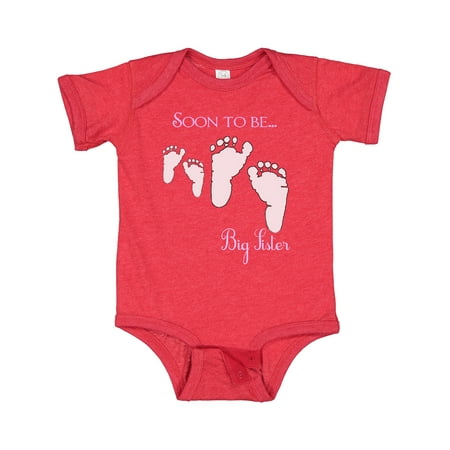 Inktastic Soon to Be Big Sister Gift Baby Girl Bodysuit