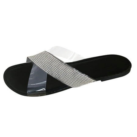 TAIAOJING Women s Sandals Summer Sandals Flat Retro Buckle Sandals Zapato