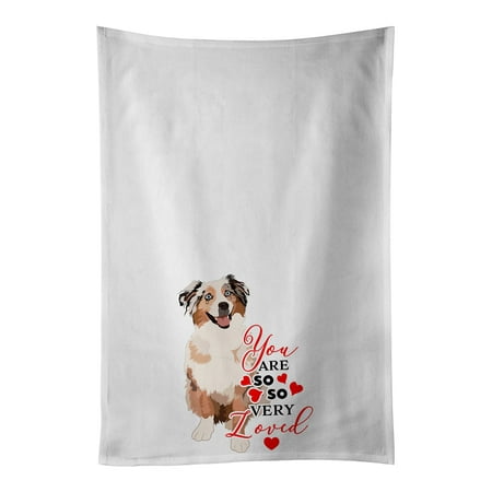 Australian Shepherd Red Merle Tricolor #2 so Loved White Kitchen Towel Set of 2 19 in x 28 in
Australian Shepherd Red Merle Tricolor #2 so Loved White Kitchen Towel Set of 2 19 in x 28 in