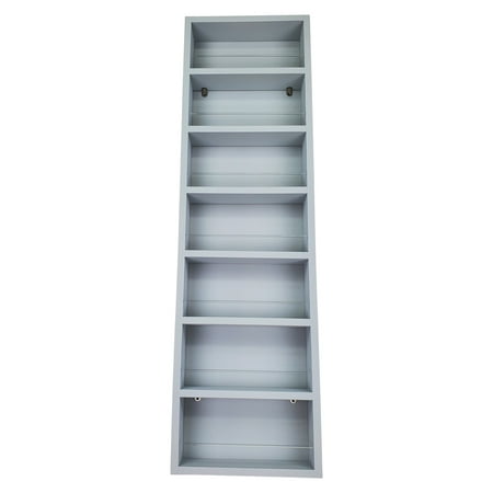 Ceres Primed Gray On the Wall Spice Rack 48 h x 14 w x 4.5 d