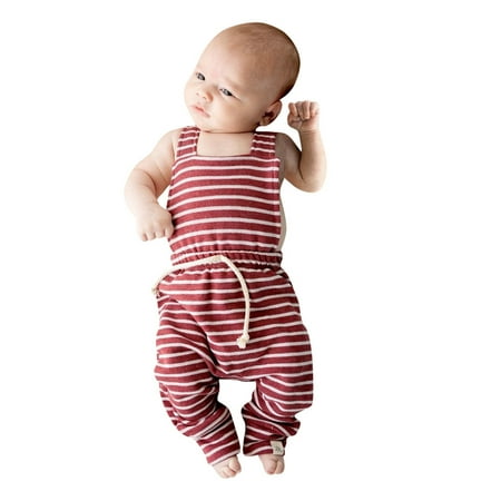 TAIAOJING Baby Romper Backless Boy Girl Clothes Jumpsuit Overalls Striped Girls Romper&Jumpsuit Onesie Outfit 18-24 Months
TAIAOJING Baby Romper Backless Boy Girl Clothes Jumpsuit Overalls Striped Girls Romper&Jumpsuit Onesie Outfit 18-24 Months
