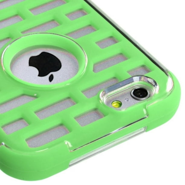 Insten Lightning Green Brick GloCase Hybrid Hard Shockproof Cover Case for Apple iPhone 6 6S 4.7"
