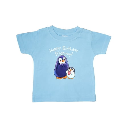 Inktastic Happy Birthday Mommy!- Cute Penguins Gift Baby Boy or Baby Girl T-Shirt