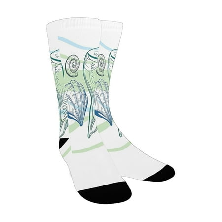 Seashells Decor Pastel Color Graphics of Seashells with Sketchy Features and Other Sea Elements Them Custom Socks for Women
Seashells Decor Pastel Color Graphics of Seashells with Sketchy Features and Other Sea Elements Them Custom Socks for Women