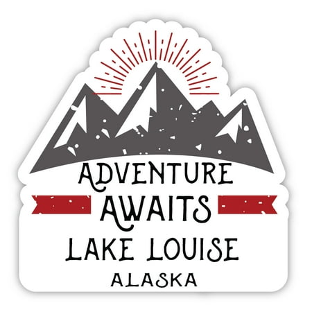 Lake Louise Alaska Souvenir 4-Inch Magnet Adventure Awaits Design