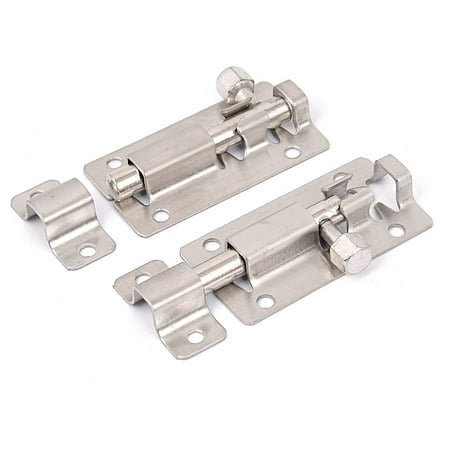 Stainless Steel Safe Latch Slide Lock Door Window Bolt 2 Long