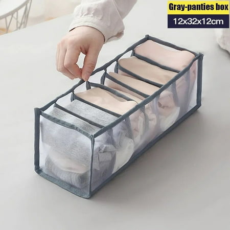 Underwear Storage Organizer Clothing Detachable Socks Shorts Bra Storage Box Dormitory Closet Organizer Drawer Washable