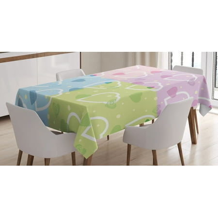 Valentine Tablecloth Big Little Heart Motifs on Colorful Background with Dots Cute Romance Love Theme Rectangular Table Cover for Dining Room Kitchen 52 X 70 Inches Multicolor by Ambesonne
Valentine Tablecloth Big Little Heart Motifs on Colorful Background with Dots Cute Romance Love Theme Rectangular Table Cover for Dining Room Kitchen 52 X 70 Inches Multicolor by Ambesonne