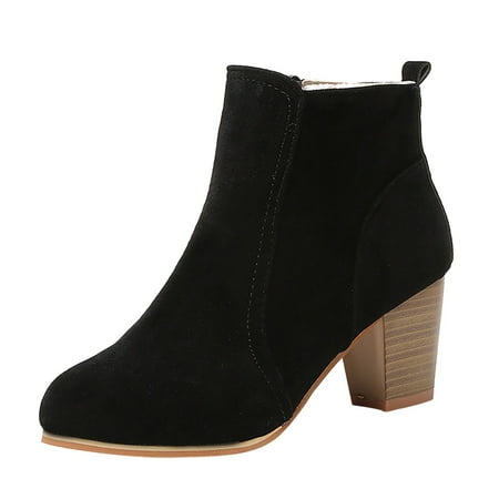 Ladies Casual Comfort Boots Shoes Fashion Autumn And Winter Women Ankle Boots Middle Heel Thick Heel Round Toe Solid Color Suede Side Zipper Comfortable Casual Style
Ladies Casual Comfort Boots Shoes Fashion Autumn And Winter Women Ankle Boots Middle Heel Thick Heel Round Toe Solid Color Suede Side Zipper Comfortable Casual Style