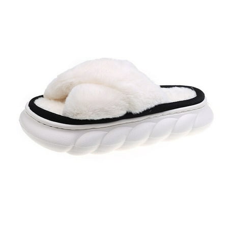 CoCopeaunt Winter Women House Cross Fluffy Fur Home Slippers Thick Sole Warm Floor Shoes Plush Cotton Indoor Woman Furry Ladies Flip Flops
CoCopeaunt Winter Women House Cross Fluffy Fur Home Slippers Thick Sole Warm Floor Shoes Plush Cotton Indoor Woman Furry Ladies Flip Flops