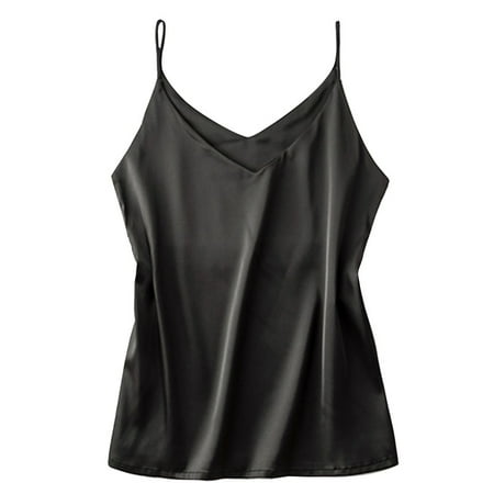 Satin Camisole Tops For Women Solid Color V Neck Silk Sleeveless Undershirts Easy Match For Summer Top
Satin Camisole Tops For Women Solid Color V Neck Silk Sleeveless Undershirts Easy Match For Summer Top