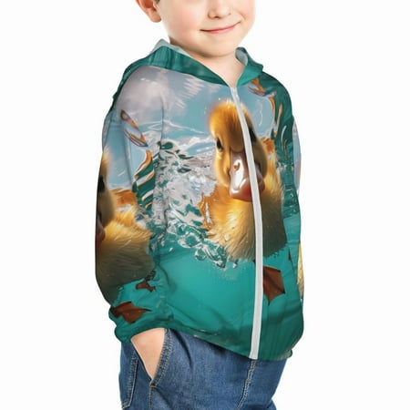Uemuo Underwater Swimming Duck Pattern Rash Guard for Boys Girls Long Sleeve Swim Shirts UPF 50+ UV Sun Protection Hooded Fishing Shirt with Pocket for Kid-5 Years
Uemuo Underwater Swimming Duck Pattern Rash Guard for Boys Girls Long Sleeve Swim Shirts UPF 50+ UV Sun Protection Hooded Fishing Shirt with Pocket for Kid-5 Years