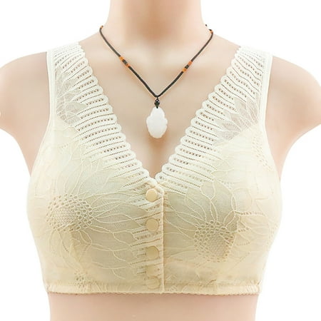 Ozmmyan Wirefree Bras for Women Plus Size Front Closure Lace Bra Wirefreee Extra-Elastic Bra Active Yoga Sports Bras 36C-46C Summer Savings Clearance
Ozmmyan Wirefree Bras for Women Plus Size Front Closure Lace Bra Wirefreee Extra-Elastic Bra Active Yoga Sports Bras 36C-46C Summer Savings Clearance