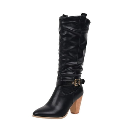 EQWLJWE 2022 Booties for Women Shoes Winter Warm High Heel Slip-on Mid-calf Belt Buckle Casual Cowboy Knight Boots Deals Discount Clearance
EQWLJWE 2022 Booties for Women Shoes Winter Warm High Heel Slip-on Mid-calf Belt Buckle Casual Cowboy Knight Boots Deals Discount Clearance