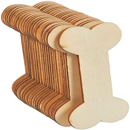 40Pcs Wooden Dog Bone Cutout Wooden Blank Dog Bone Shaped Slices Embellishments Decor
40Pcs Wooden Dog Bone Cutout Wooden Blank Dog Bone Shaped Slices Embellishments Decor