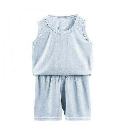 Toddler Girls Clothes Summer Kids Pajamas Set Baby Boys Girls Vest Top Shorts Pants Set Clothes Children Pajamas Solid Color
Toddler Girls Clothes Summer Kids Pajamas Set Baby Boys Girls Vest Top Shorts Pants Set Clothes Children Pajamas Solid Color