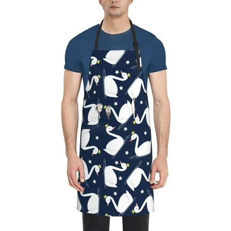 Qokaie Swan for Chef Apron for Men and Women Professional for Cooking With Pockets - Adjustable - Bib Aprons - Water & Oil Resistant
Qokaie Swan for Chef Apron for Men and Women Professional for Cooking With Pockets - Adjustable - Bib Aprons - Water & Oil Resistant