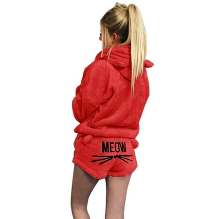 Women Plush Pajamas Set Thick Hoodie Long Tops+Embroidery Shorts Sleepwear Homewear Plush Thick Warm Hoodie Long Tops Embroidery Shorts Women Home Sleepwear Homewear Accessories Clothes 2XL 10
Women Plush Pajamas Set Thick Hoodie Long Tops+Embroidery Shorts Sleepwear Homewear Plush Thick Warm Hoodie Long Tops Embroidery Shorts Women Home Sleepwear Homewear Accessories Clothes 2XL 10