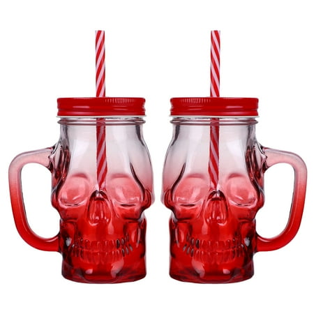 NUOLUX 2Pcs Halloween Skull Gradient Glass Cup Wine Glasses Drink Milk Cup (500ML)
NUOLUX 2Pcs Halloween Skull Gradient Glass Cup Wine Glasses Drink Milk Cup (500ML)